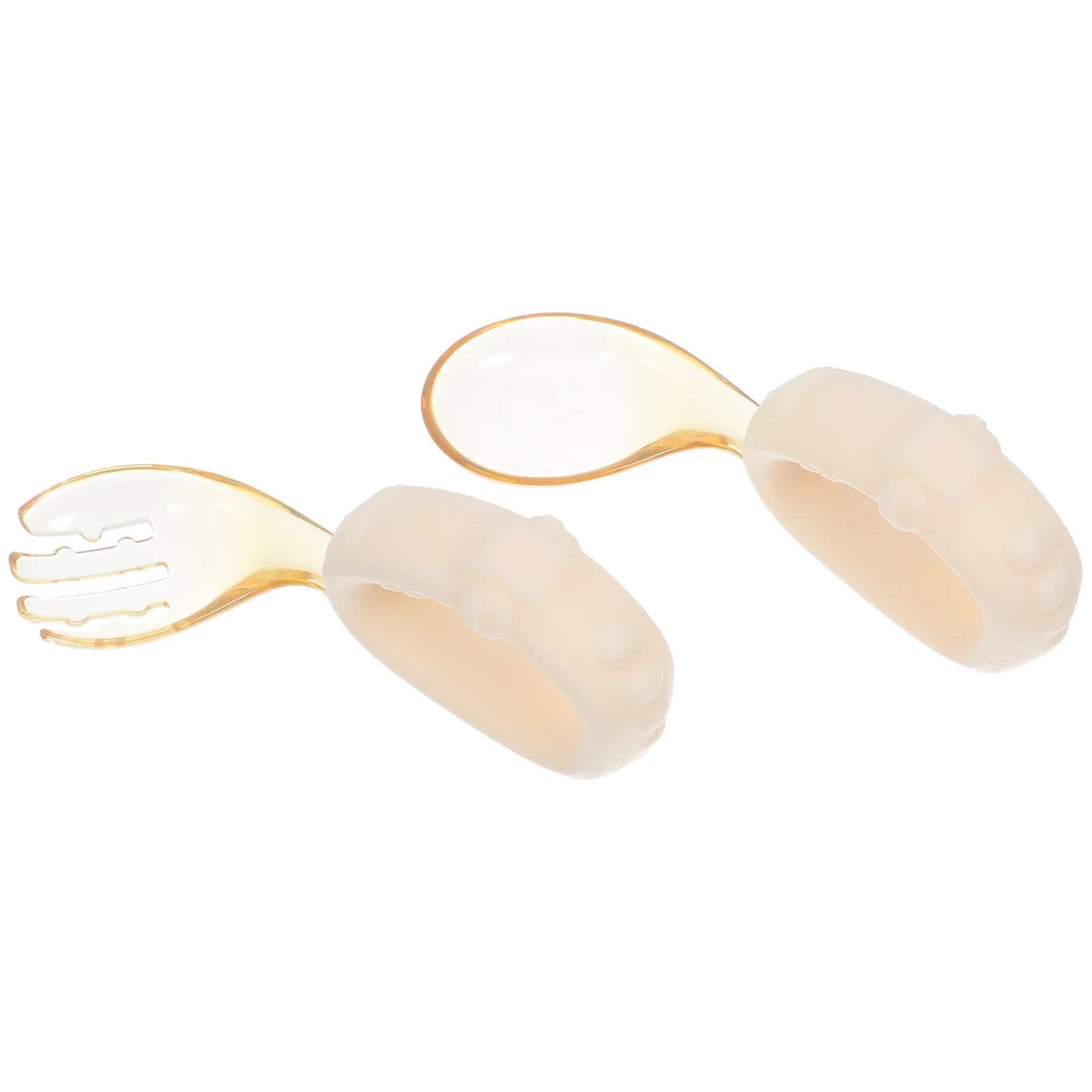 1 مجموعة الطفل تعلم مجموعة أدوات المائدة مريح طفل ملعقة شوكة عدة آمنة السلس حواف الميكروويف مقاومة أدوات التغذية الاطفال الذاتي