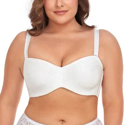 Women's Bra Support Contour  Multiway Strapless Minimizer Bras Big Bust Seemless Bra Convertible Straps Plus Size B C D E F G H