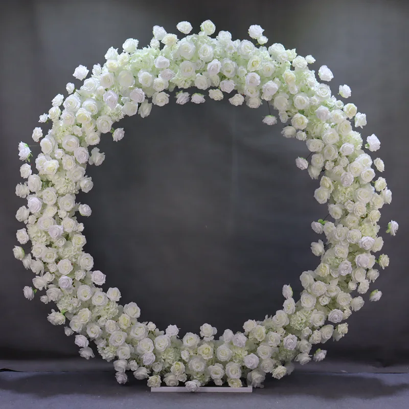 

Wedding foreign trade decoration 2 meters ring simulation floral arch wedding stage arrangement rose arch wreath decoration