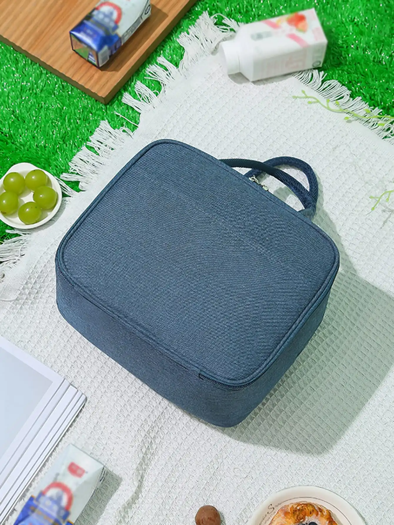 1개 휴대용 도시락 가방 - 음식 보관 및 편리한 휴대를 위한 단열 열가방