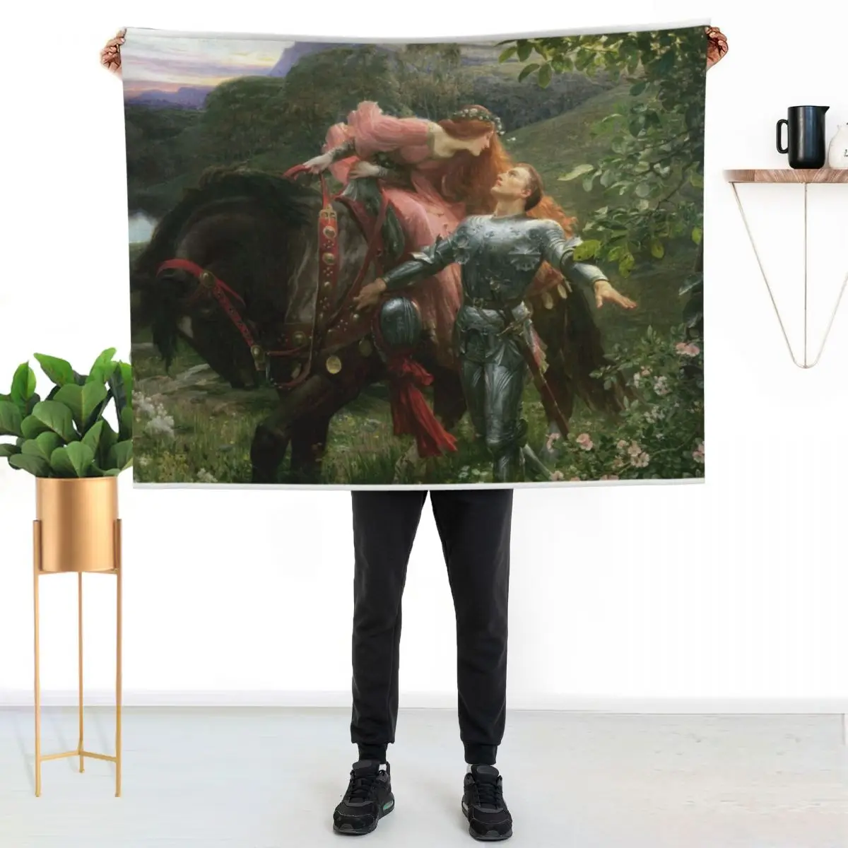 la belle dame sans merci Throw Blanket Fashion Sofas Summer Beddings for winter Soft Plaid Shaggy Summer Blankets