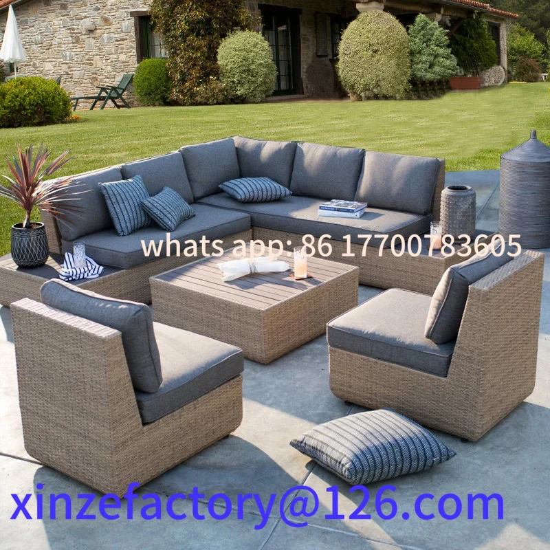 

Customizable Outdoor Sofa Garden Rattan Furniture Combination