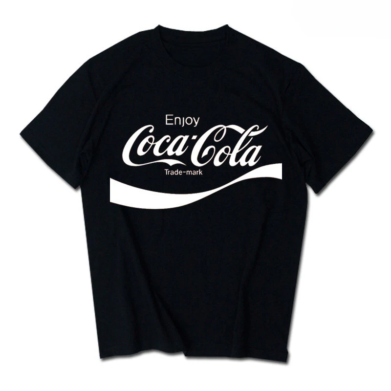 2026 Cola Retro Edition T-shirt Short Sleeve Retro European Streetwear Street Style Insulated Cotton for Both Men and Women