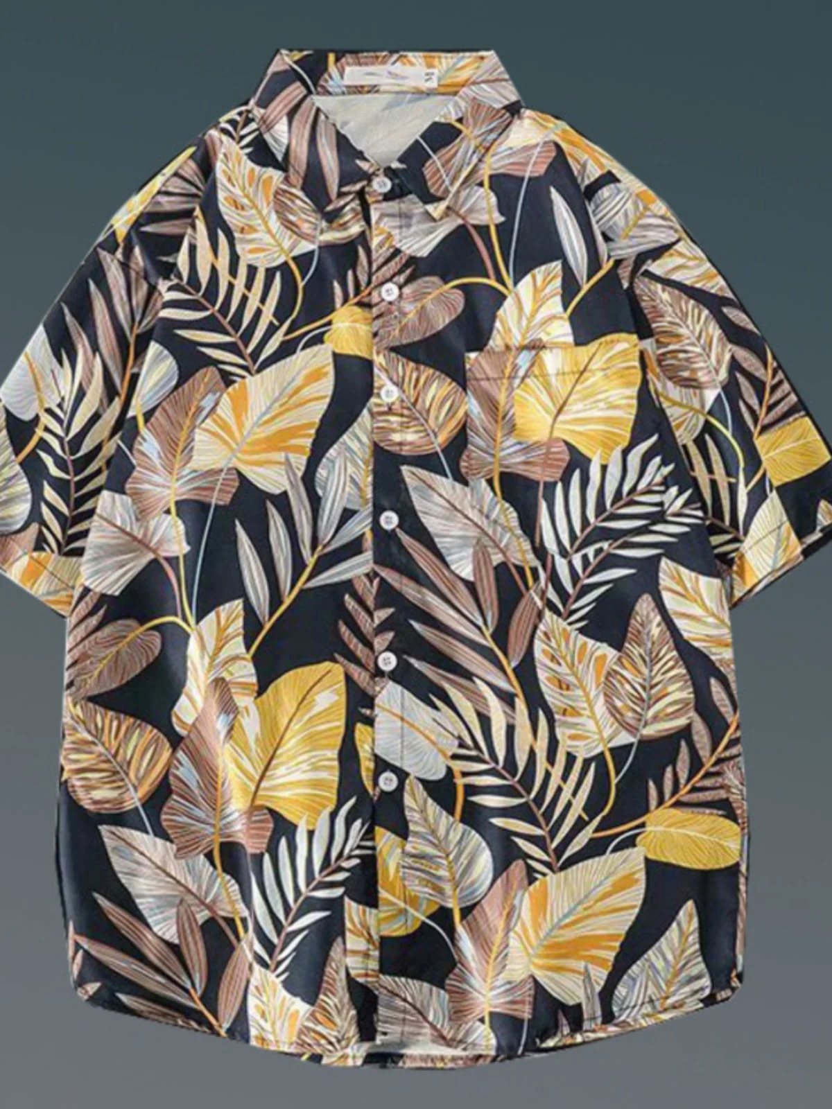 

Свободный лацкан на пуговицах Long Sve irt European Simple Sle Long Sve Loose Fit irt Отложной воротник M Faion