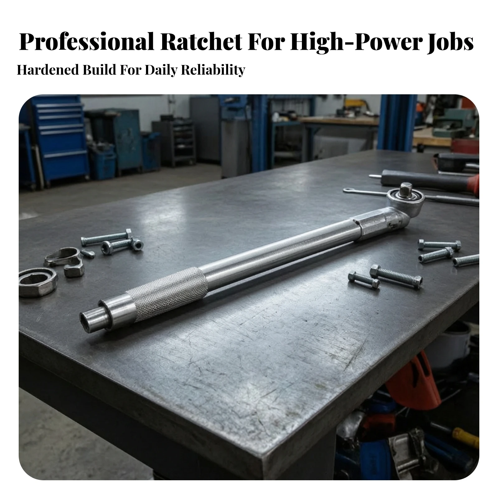 Ratchet Connector Rod Hard-to-Reach Ratchet Wrench Extension Socket Extension Bar Heavy-Duty Tool Long-Handled for Mechanics