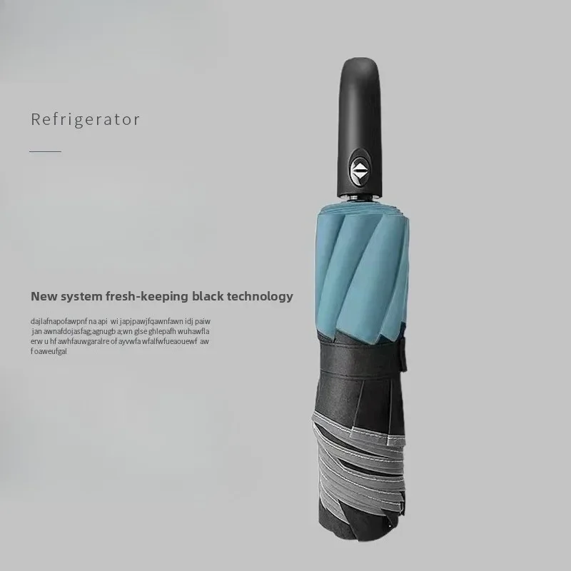 Large Reverse Folding Umbrella Fully Automatic Double Layer Wind Resistant Two Person for Men Women Commute Travel Use 역방향 우산
