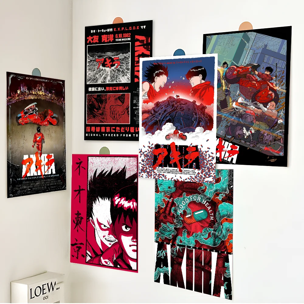 أكيرا أنيمي الفيلم الكلاسيكي الملصقات HD جودة ملصق جدار الفن اللوحة دراسة الشمال ديكور المنزل