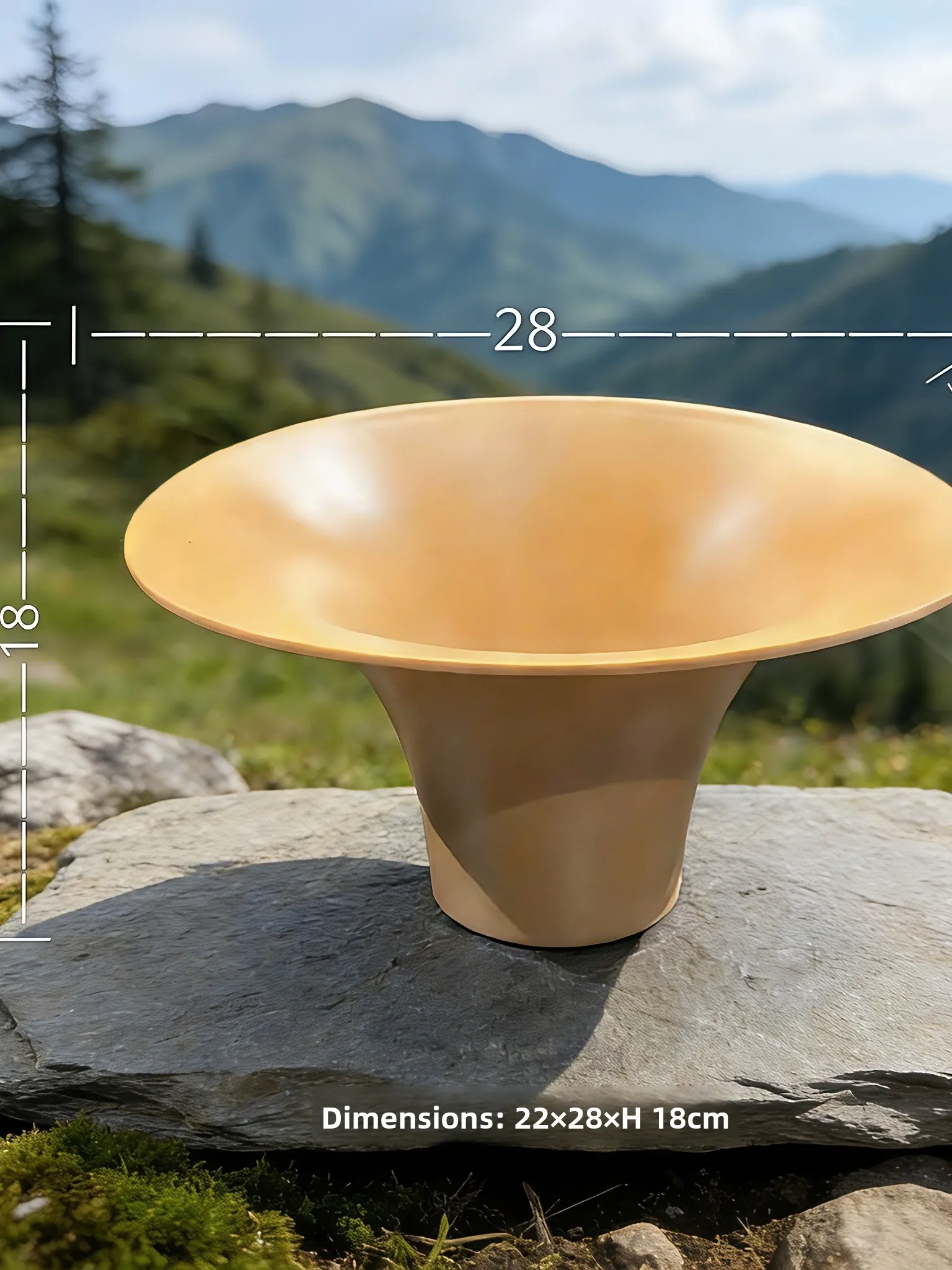 

Creative High Footed Bowl Vegetable Musoom Platter Dinnerware New Model Horn aped Hot Pot Special Utensils Commercial Use