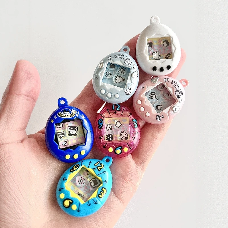 Bandai Japan Tamagotchi Gashapon ufficiale in magazzino Portachiavi con ciondolo altalena digitale per animali domestici a forma di uovo Decorazione giocattolo nostalgico