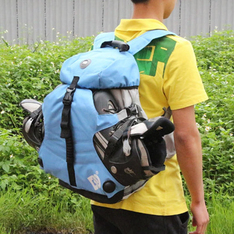 Mochila de patins para homens e mulheres, patins inline, sapatos de patinação, bolsa para transporte de botas, mochila esportiva ao ar livre