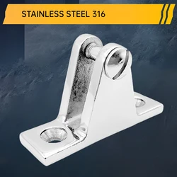 Deck Bimini Side Mount Hinge 1PCS 316 Stainless Steel 60mm Mirror Marine Boat Sailing Yacht Hardware Deck Hinge Accessories