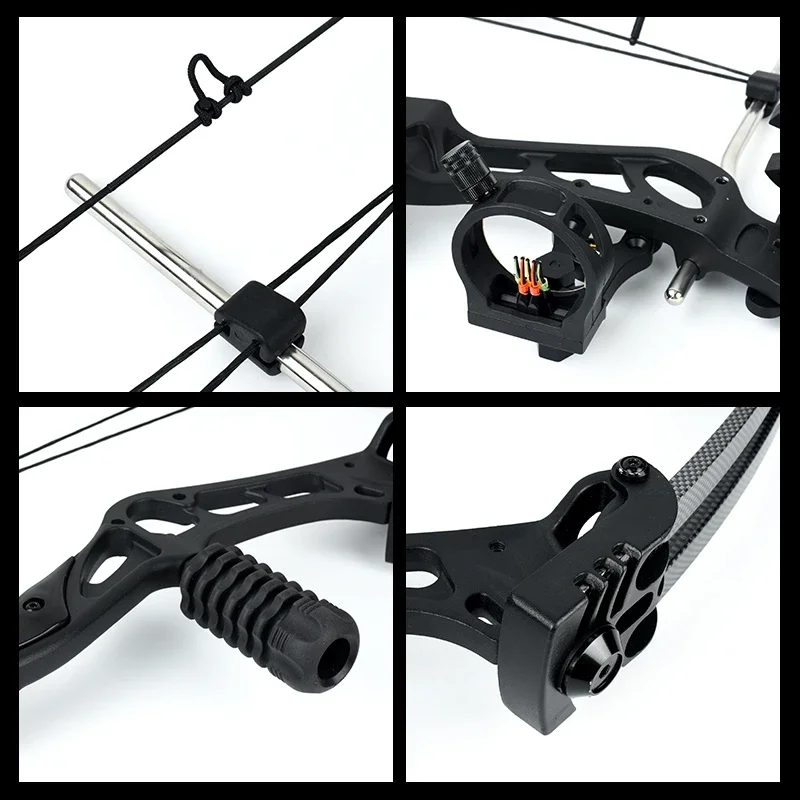 Compound Bow JUNXING M107 35-70 Lbs Bow Set Adjustable Draw Weight with Accessories for Outdoor Camping Hunting Shooting