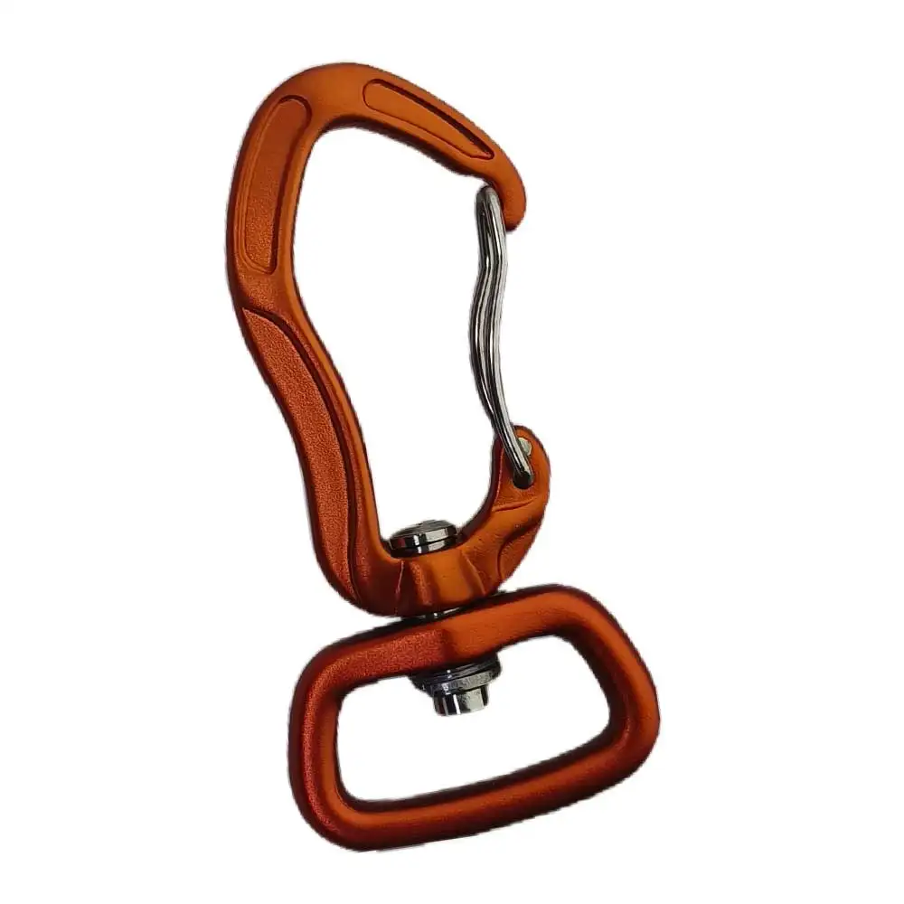 Lightweigh Outdoor Climbing Carabiner Keychain Clip for Backpacks Water Bottle Dog Leash Gear Rotatable  Wiregate Hammock Hook