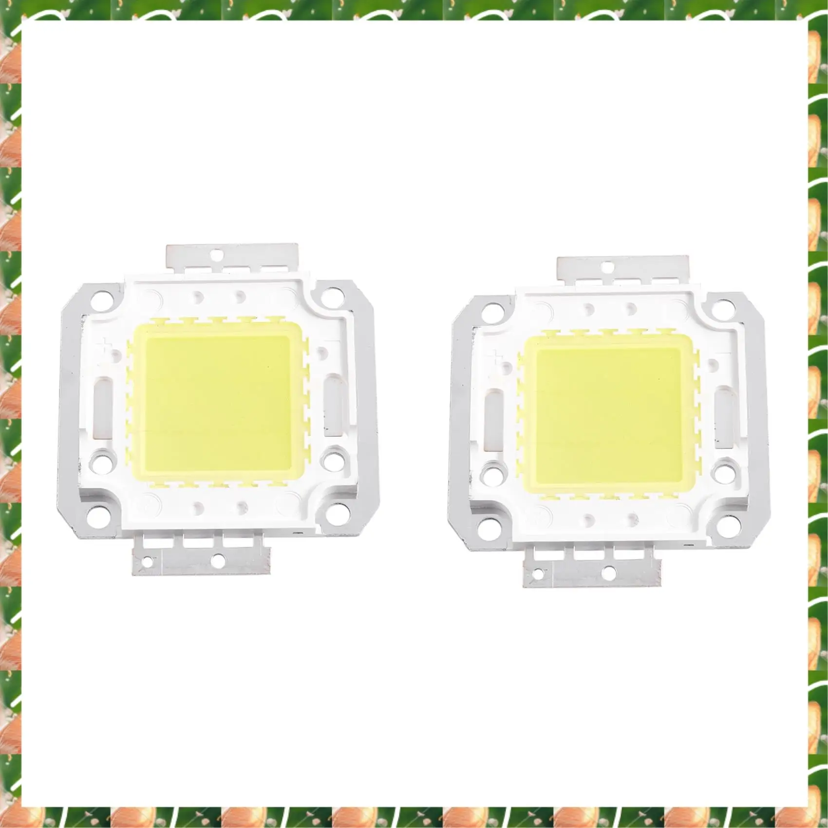 

JAJA 2X Square Shape White DC Light Lamp COB SMD LED Module Chip 30-36V 20W