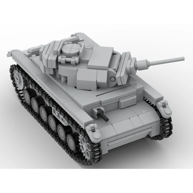 

MOC-227541 Panzerkampfwagen III Military War Series Building Block Model Brick Set Creative Holiday Gifts 470PCS