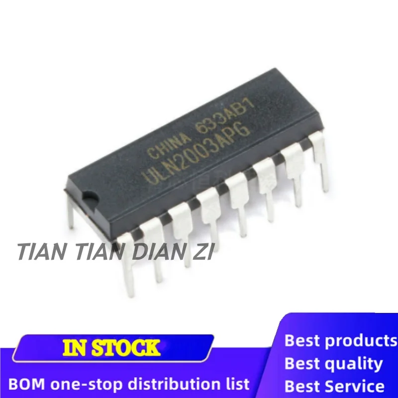 10pcs/lot ULN2003APG ULN2003 ULN2003AN DIP-16 ic chips in stock