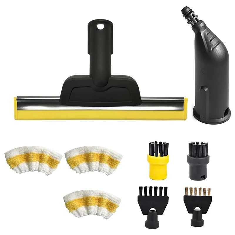 Microfibre Cloth Window Squeegee Joint Brushes Round Brush For Karcher SC1 SC2 SC3 SC4 SC5 Steam Cleaner Accessories-CLIM