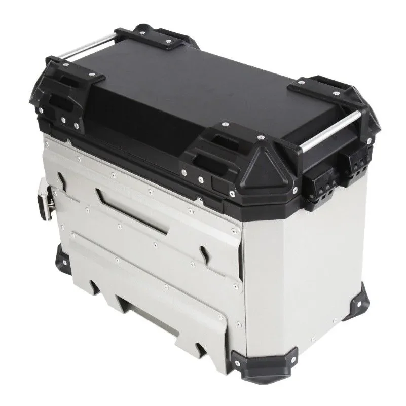 

Motorcycle Aluminum Alloy Side Box With Exhaust Pipe Large Capacity Side Iversal Model