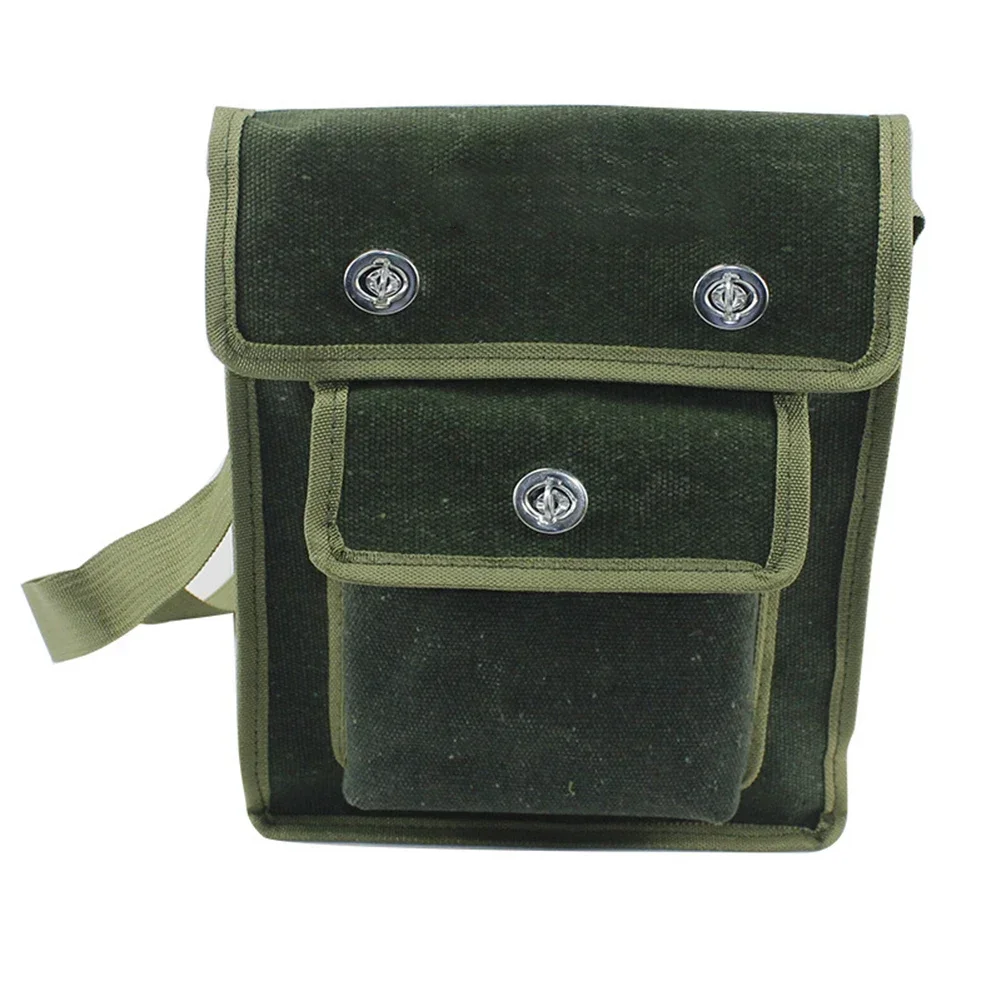 Resistente ao desgaste Canvas Storage Tool Bag, Hardware portátil, Espessado Caixa De Ferramentas Eletricista, Ferramentas Crossbody, Ferramentas De Reparo, 1Pc