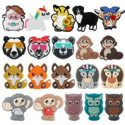 Sunrony 5/10Pcs New Cartoon Animals Silicone Beads For Jewelry Making DIY KeyChain Necklace Bracelet Decoration Accessories