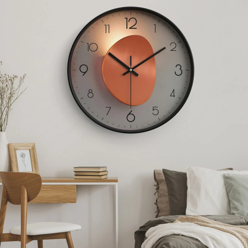 Fashion 14Inch Wall Clock Creative Home Bedroom Living Room Wall Decoration Non-Ticking Quartz Clocks Office Wall Decor