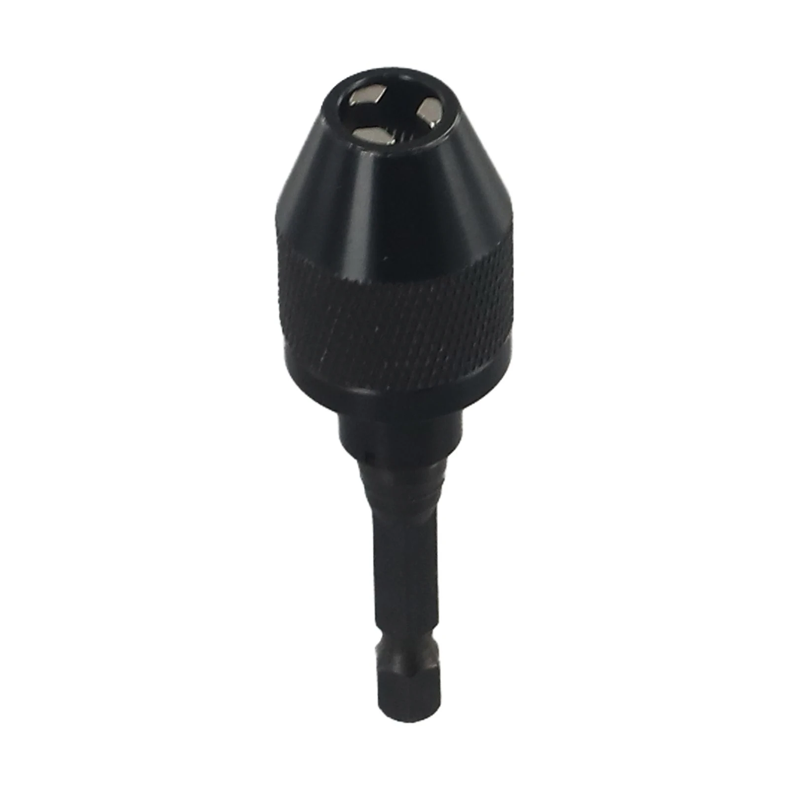 

0.3-3.6mm Drill Chuck 1 4 Quick Change Quick Release Adapter Hex Keyless Shank Black Conversion For Power Tools