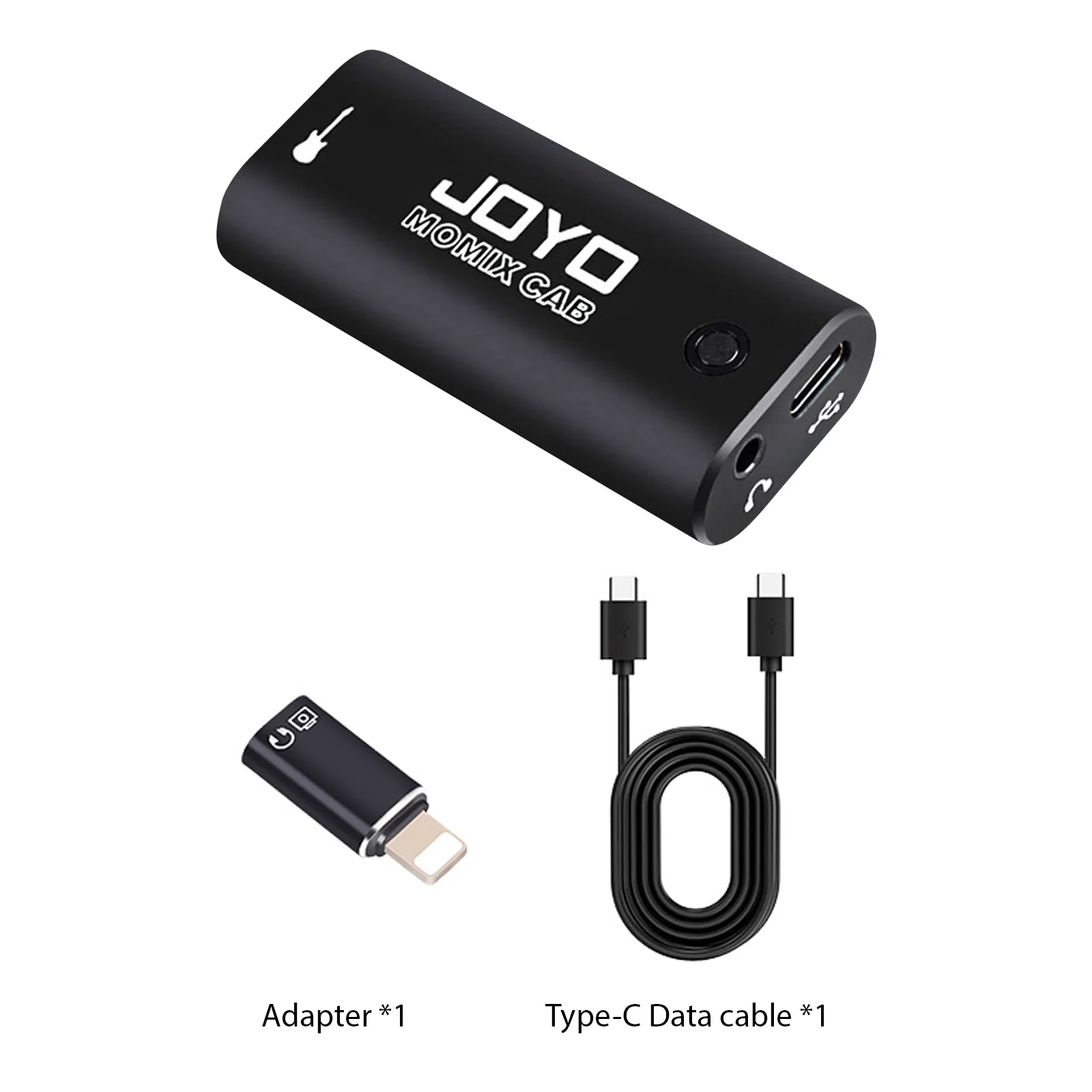 Interfaz de Audio para Guitarra, Tarjeta de Sonido Portátil Mini para Grabación, Ligera, con Tipo-C y Adaptador de Conversión para Grabación en Vivo