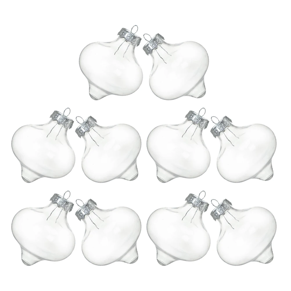 

10pcs Christmas naments Clear Plastic Fillable Balls for Tree Decor Festival Lighting Holiday Crafts Drink Bulbs