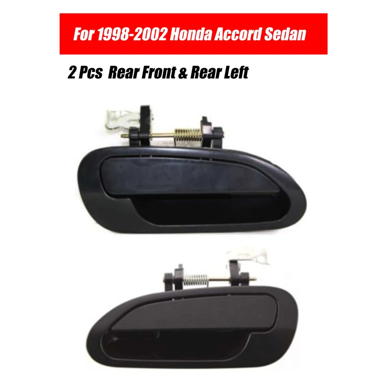 2 Teile/satz Vorne und Hinten Außen Außerhalb Türgriffe Set Schwarz Neue Für 1998 1999 2000 2001 2002 HONDA Accord 2,0 2,3 3,0