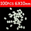 6x10mm 100 piezas blancas