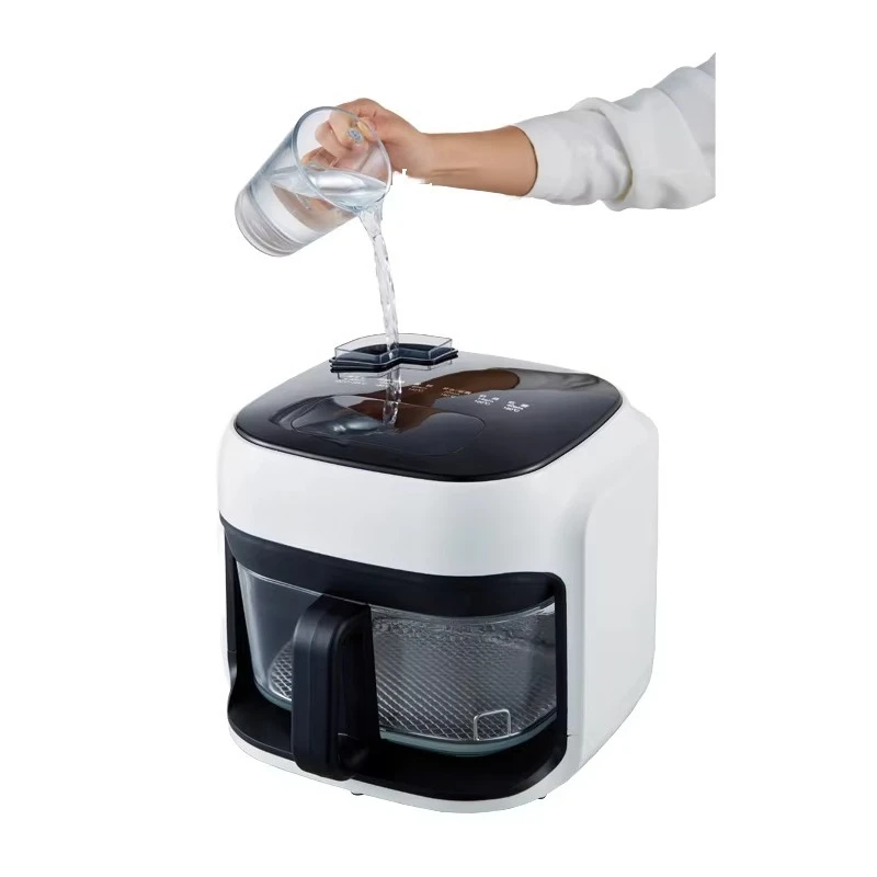 

7L Digital Touch Screen Electric Nonstick Air Fryer Oven Modern Square Design Hot Oilless Cooker for Household Plastic