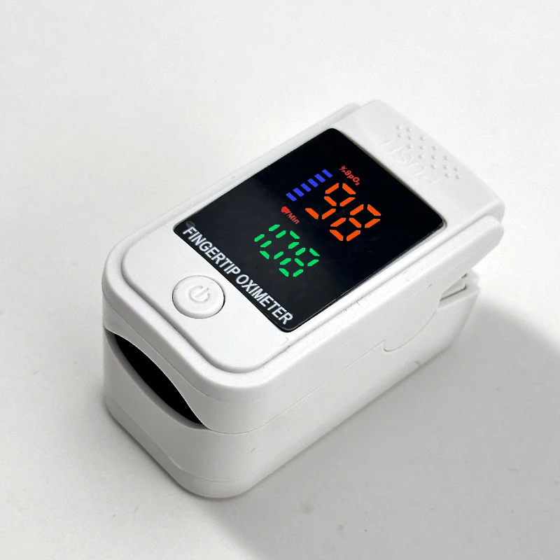 AiQUE 4 Colors Oximeter Portable Fingertip Pulse Blood Oxygen Saturation Monitor LED Display Fingertip Oximeter Testing SPO2