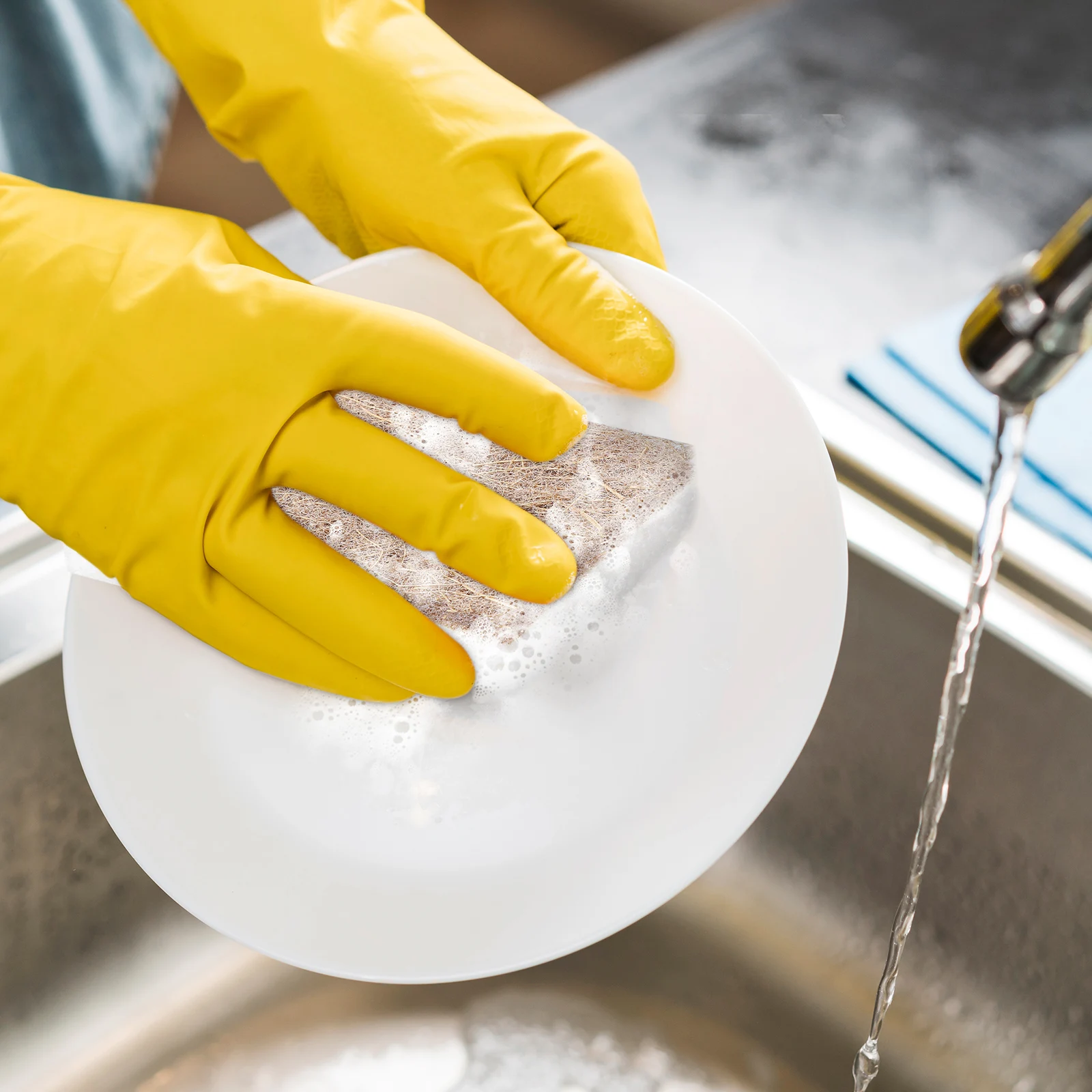 

Natural Coconut Fiber Kitchen Scrub Sponge Non Scratch Reusable Dish Sponge Bathroom Scouring Pad Cleaning Tools Household