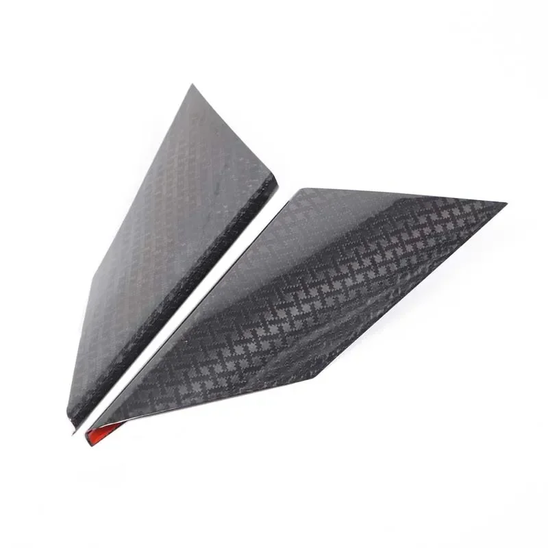 2Pcs For BMW 5 Series G60 2024+Real carbon fiber Car Center Console Both Side Water Cup Panel Trim Real Carbon Fiber Accessories