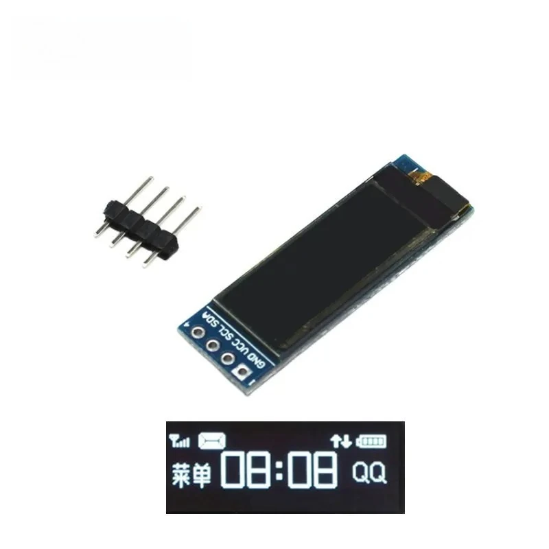 0.91 Inch 128x32 IIC I2C White / Blue OLED LCD Display DIY Module SSD1306 Driver IC DC 3.3V 5V for arduino