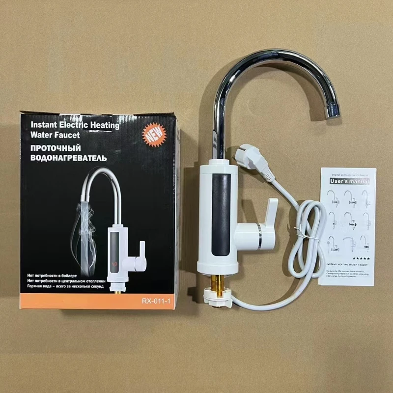 ‌Instant Heating Stainless Steel Faucet,Digital Temperature Display,Safe Water-Electric Separation,Kitchen&Bath Hot Water Tap‌