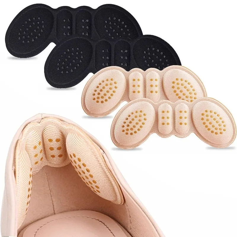 2/8pcs Heel Insoles for Sports Shoes High Heel Inserts Pain Relief Anti-wear Cushion Pad Adhesive Shoe Pads Sponge Insole Pad