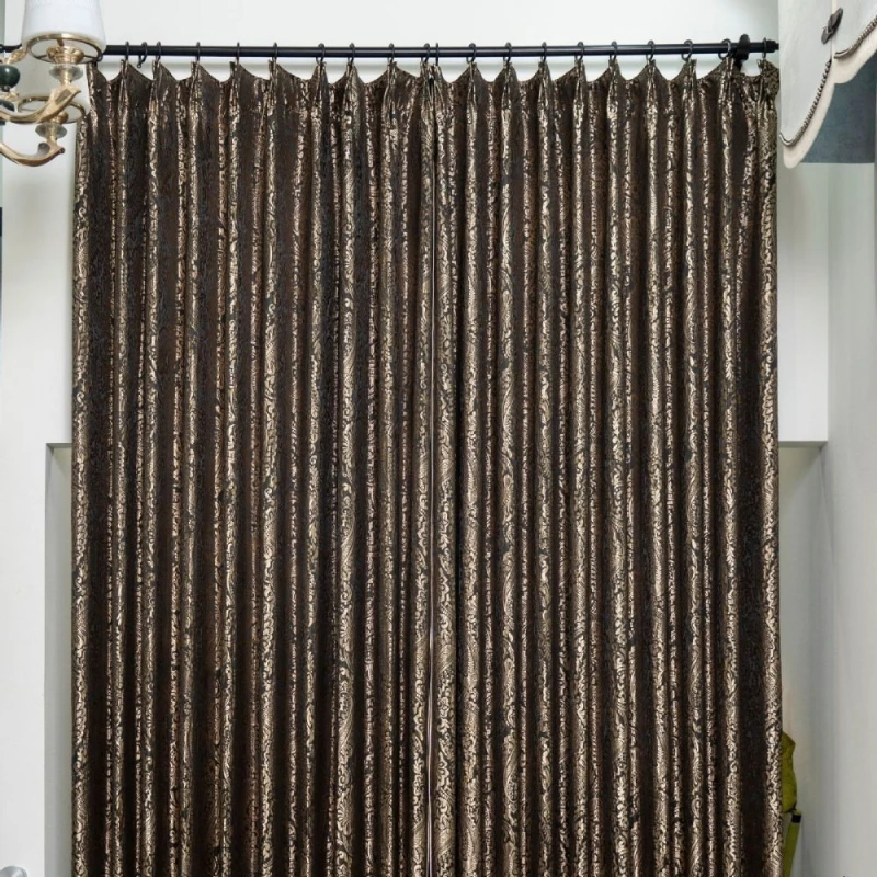 European Style Luxury High-end Balcony Shading High Precision Jacquard Curtains for Living Dining Room Bedroom Custom Size