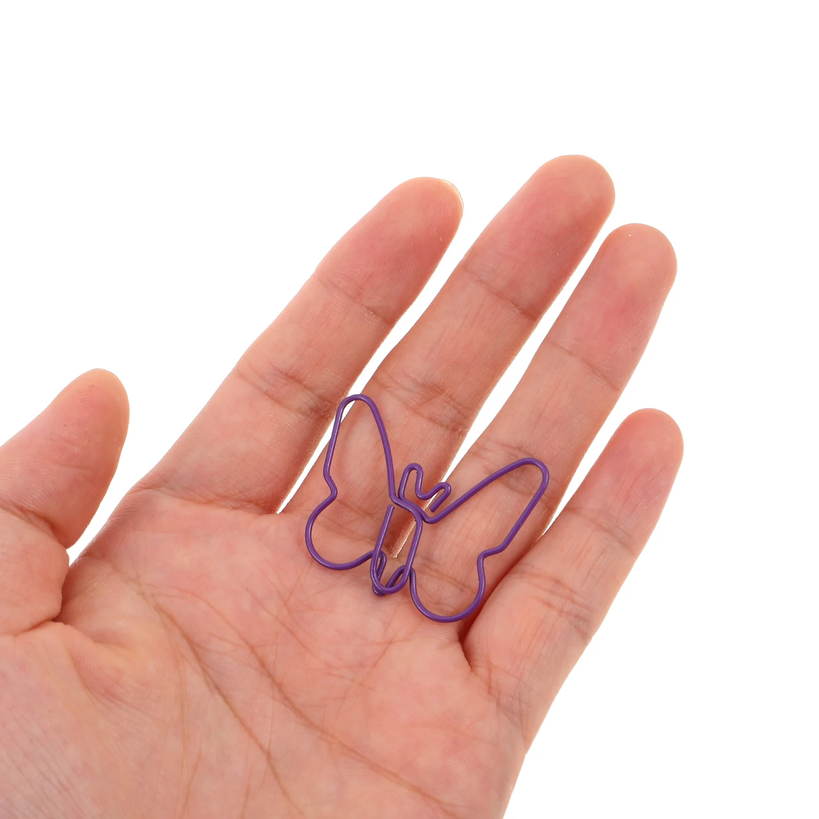 

100Pcs Butterfly Paper Clip Metal Decorative Clips Creative Cute Paperclips for School Office Supplies Bookmarks