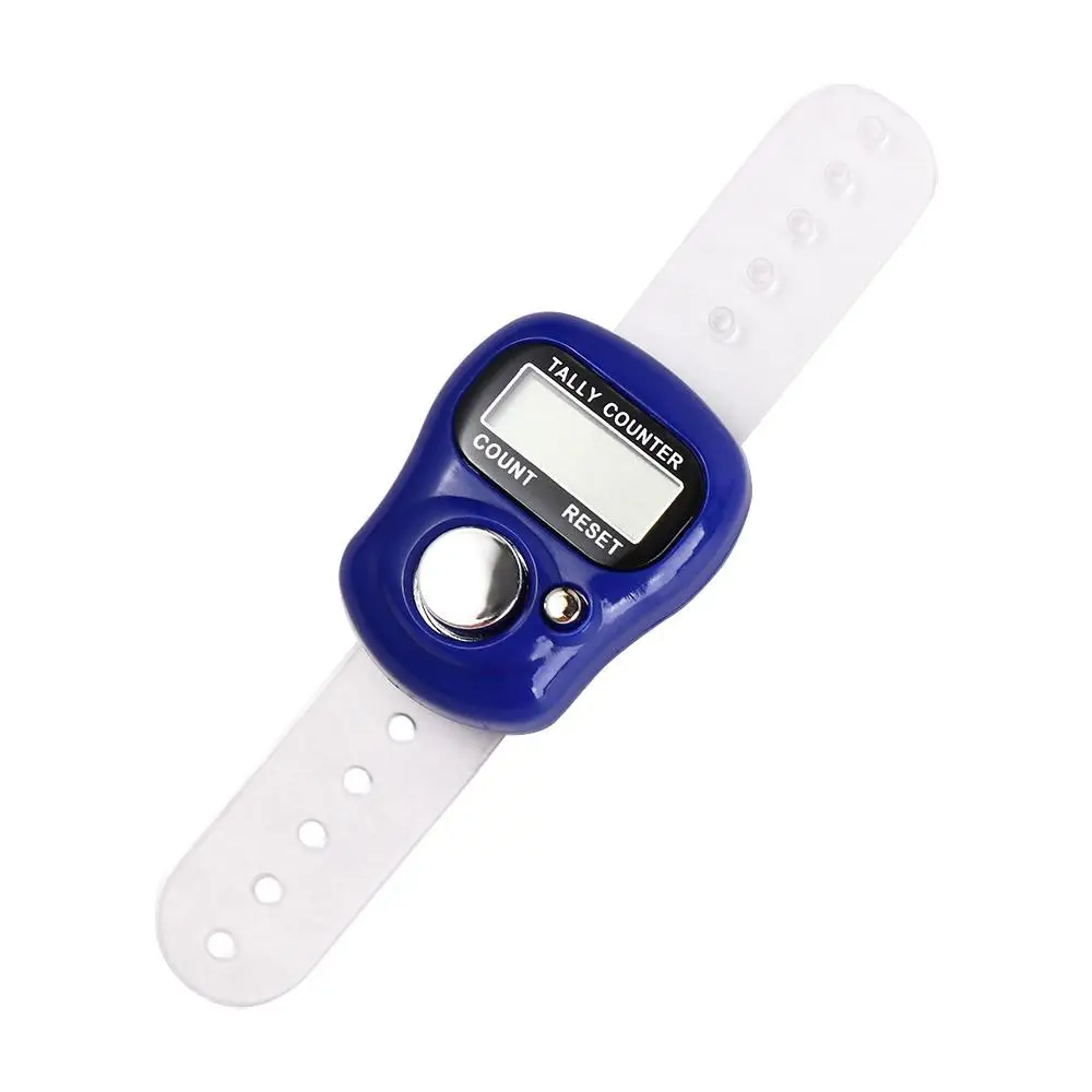 Mini Finger Ring Tally Counter Digital Electronic Stroke Counters Hand Held Manual Thumb Count Instruments Point Marker