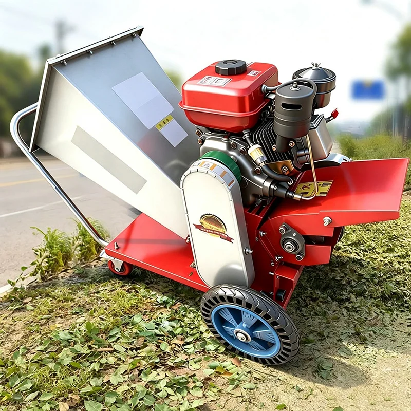 New, Convenient Portable Branch Shredder; Gas-Powered Orchard and Wood Shredder; Landscaping Shredder(Customized)