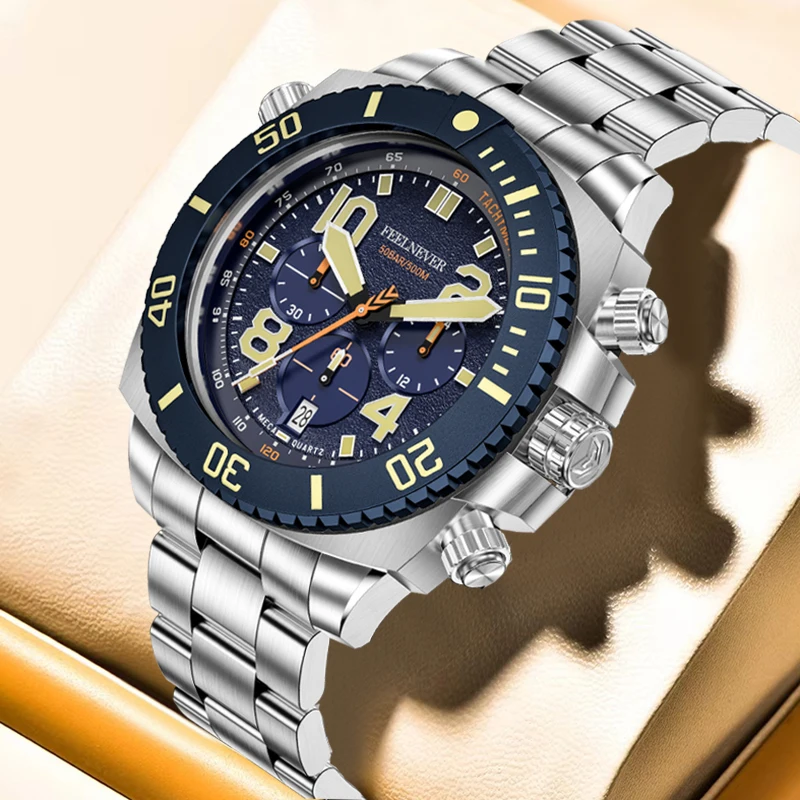 

FEELNEVER новые роскошные мужские механические наручные часы модные деловые часы мужские прочные светящиеся водонепроницаемые автоматические часы для мужчин