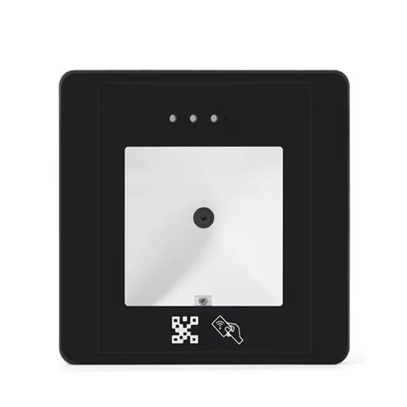 QR Code Rfid Card Reader USB TCP/IP RS485 125khz Wiegand Sensor Proximity Tempered Glass Automatic Sensing for  Access Control