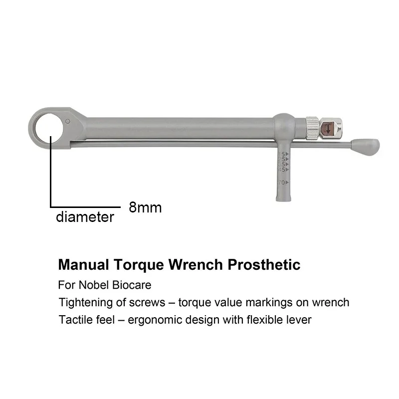 Dental Implant Nobel Screwdriver Torque Ratchet Wrench Adapter Nobel Multi-Unit Screw Driver Manual Screwdriver