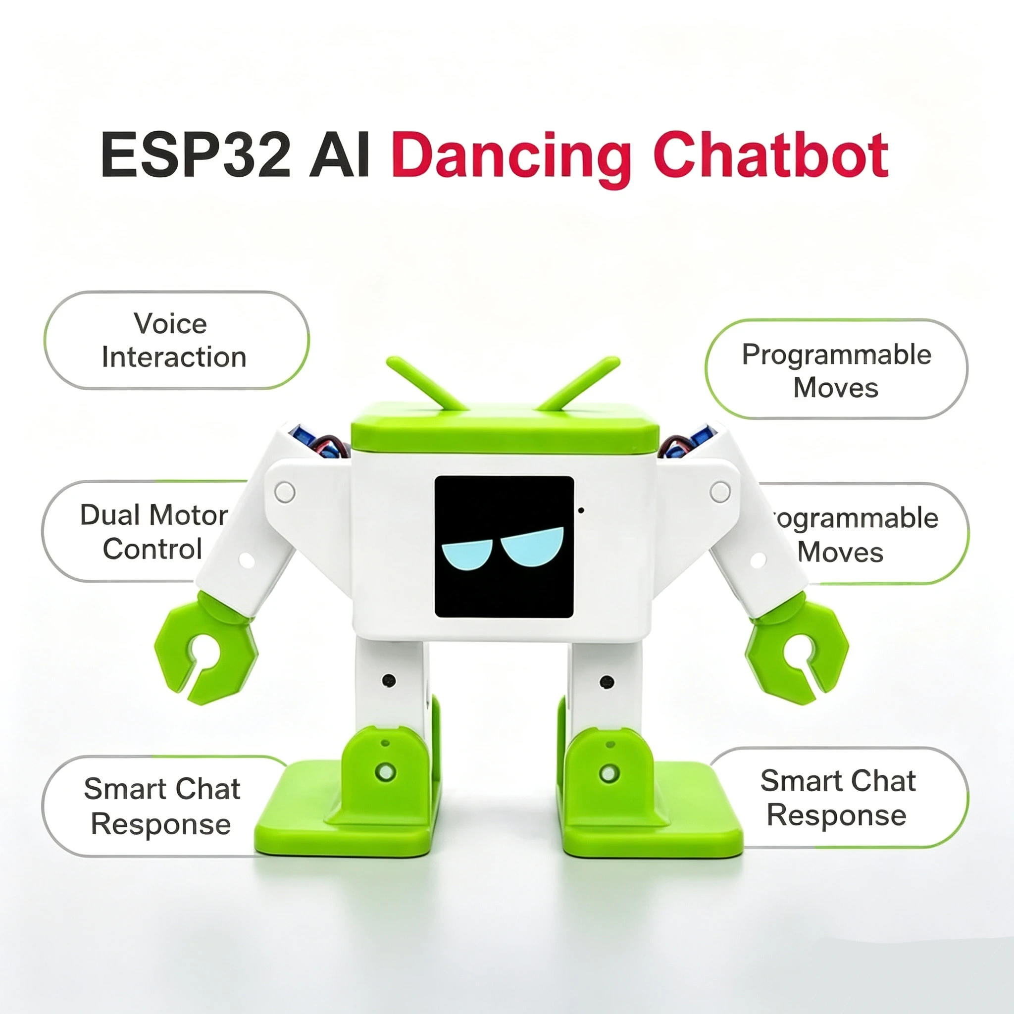 ESP32-S3 For XiaoZhi AI Dancing Robot Development Board Chatbot AI Desktop Dance Pet