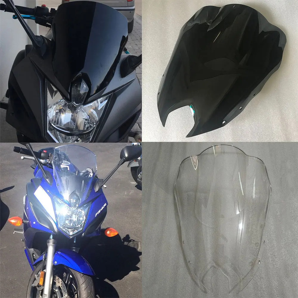For Yamaha FZS600 FZ6R FZ6-R FZ-6R XJ6 F XJ-6F 2009 2010-15 2016 2017 Windscreen Screen Wind Deflectors Double Bubble Windshield
