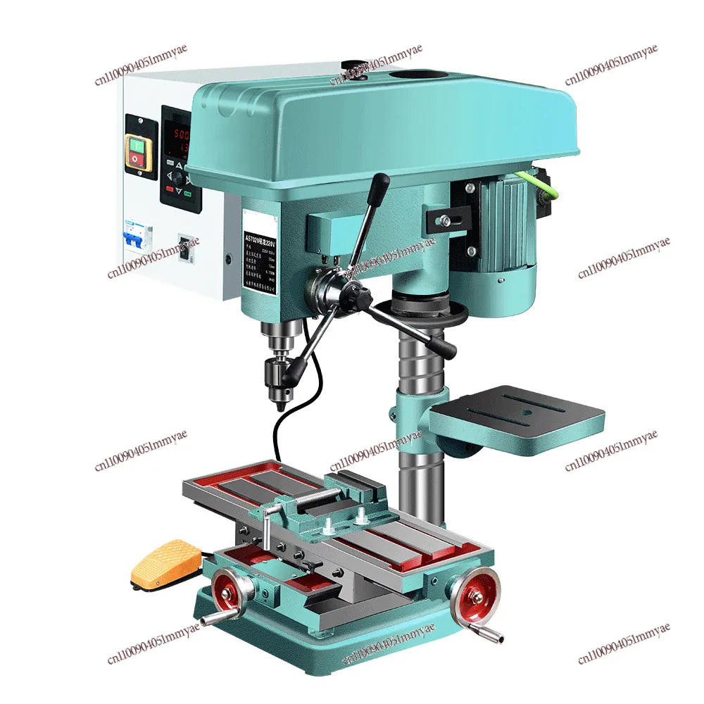220V drilling machine drilling, tapping and milling three-purpose high-power multi-functional small household drilling machine