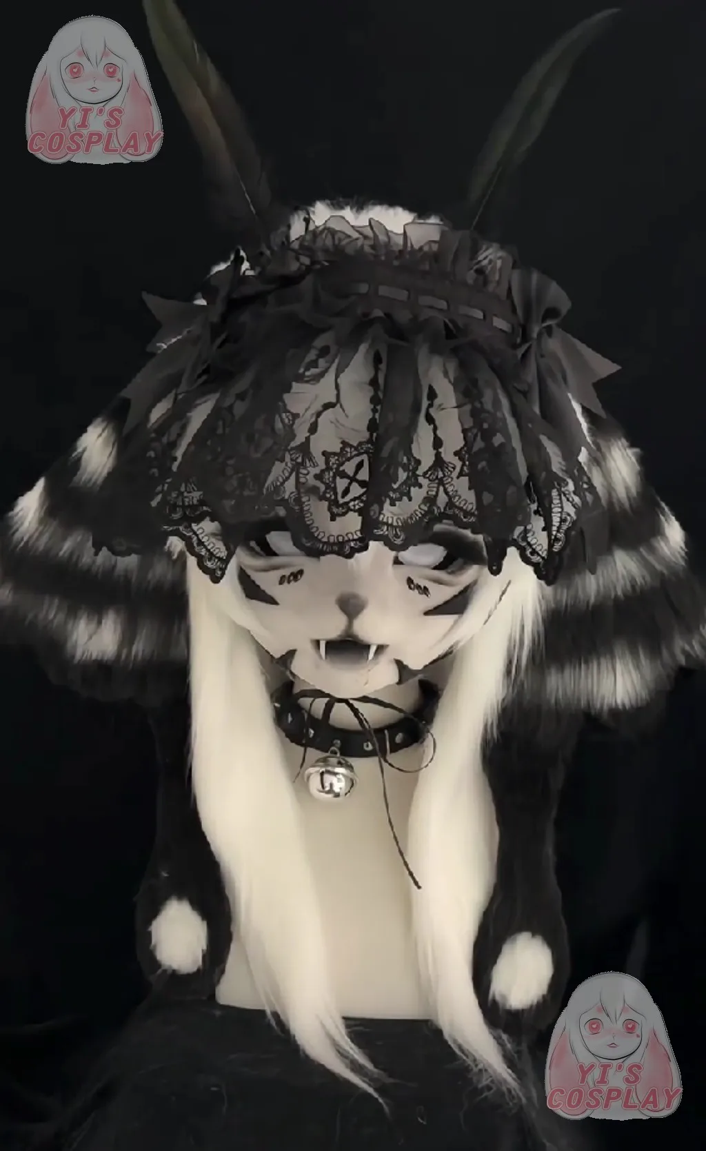 

Yis косплей на заказ пушистая голова голова кигуруми косплей Kemono Fursuit гарнитуры ручной работы Beast индивидуальный меховой костюм Kemono голова