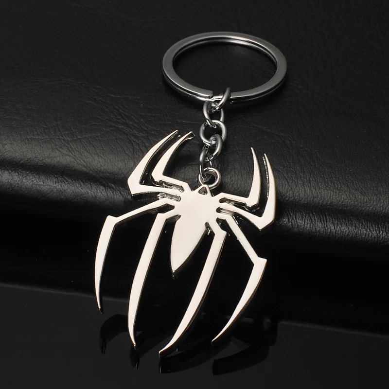 Spider Keychain Araneid Animal Key Ring Metal Key Chains Halloween Gifts For Women Men Handbag Accessorie DIY Handmade Jewelry