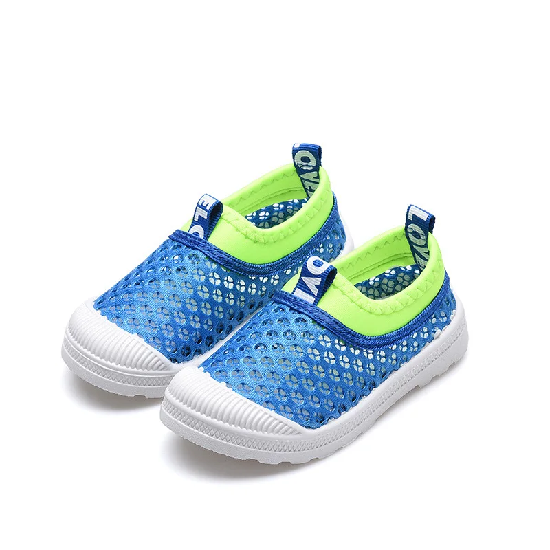 Tenis scarpe Casual per bambini nuova maglia estiva sandali sportivi traspiranti scarpe elastiche leggere per bambini scarpe da ginnastica con suola